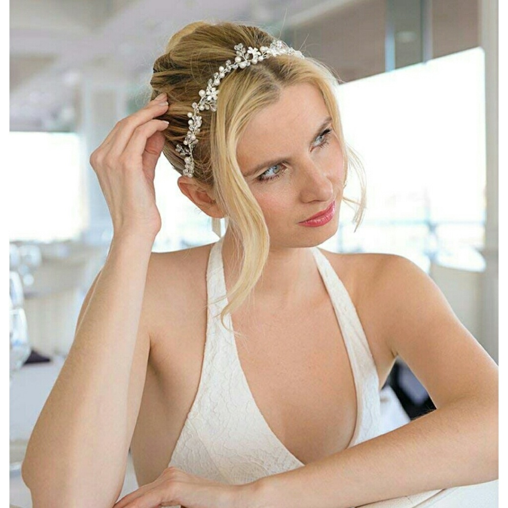 Bridal headband|Scarf accesories